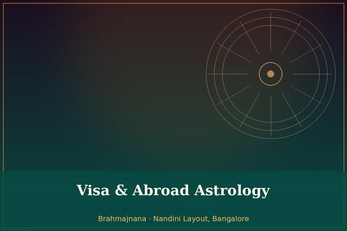 Visa & Abroad Astrology Consultation in Bangalore consultation at Brahmajnana, Nandini Layout