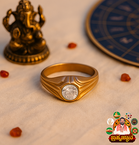 White Sapphire (Safed Pukhraj) Ring